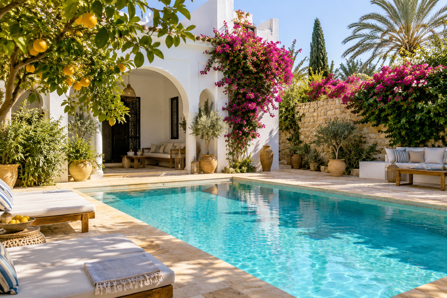 Villa contemporaine et piscine